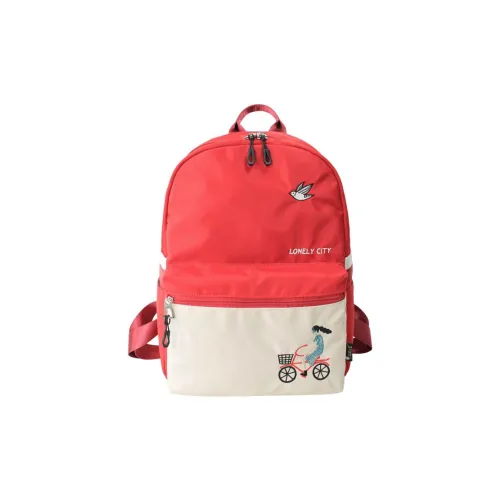 FLOWER PRINCESS Backpacks Red