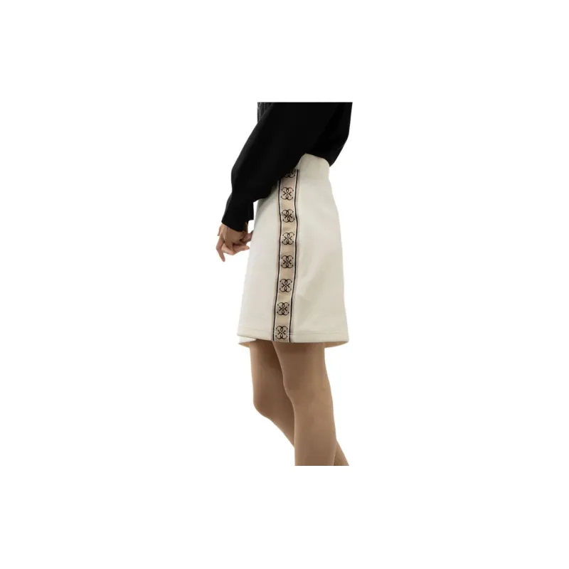 GUESS Casual Short Skirts Women's White-4