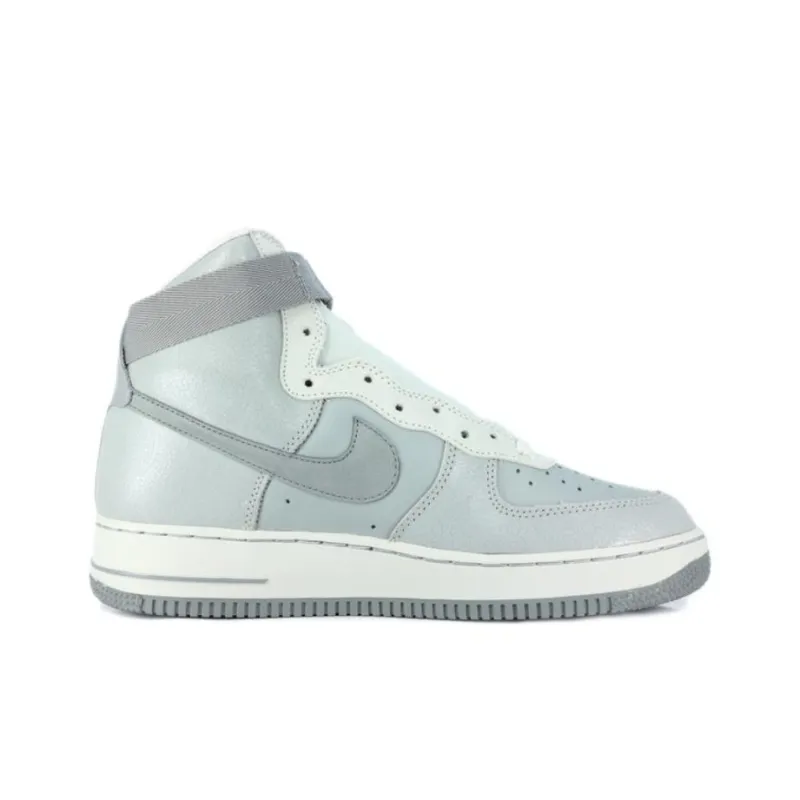 Nike Air Force 1 Gray One Cushioning, Wear Resistant High Top Skateboard Shoes Unisex Medium Gray-1