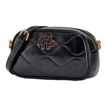 Hush Puppies Leather Shoulder Bag Women's Purple/White/Black-13