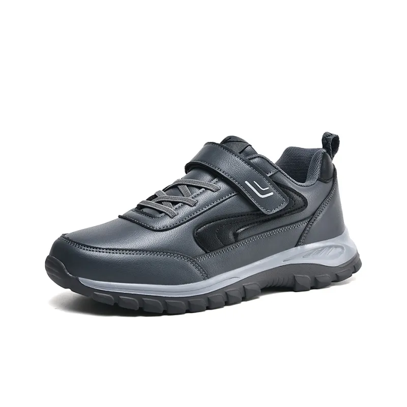 Binary Slip Resistant, Abrasion Resistant, Height Adjustable, Thermal High Top Casual Shoes Men's Dark Gray-1