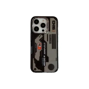 Dis Cat ABS+PC Material Mecha Car Phone Cases Compatible With IPhone 12/13/14/15/Pro/Mac