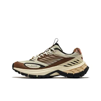 Erke Goose Feather Cushioning Wear Resistant Low Top Casual Shoes Men's Brown