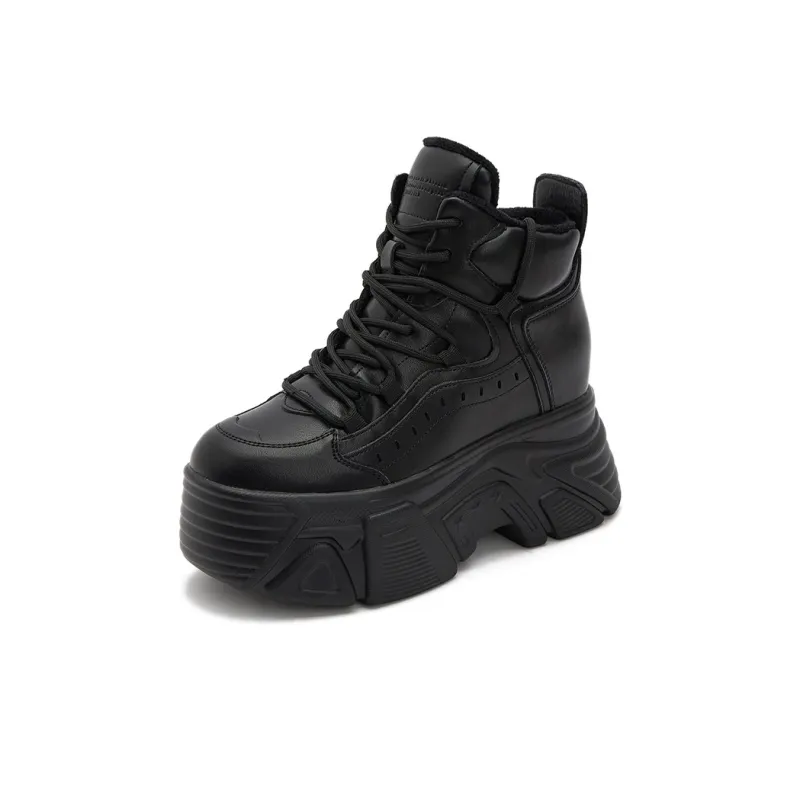 Milan Love Song Lightweight Height Increasing Warm Low-Top Chunky Sneakers Women's-9