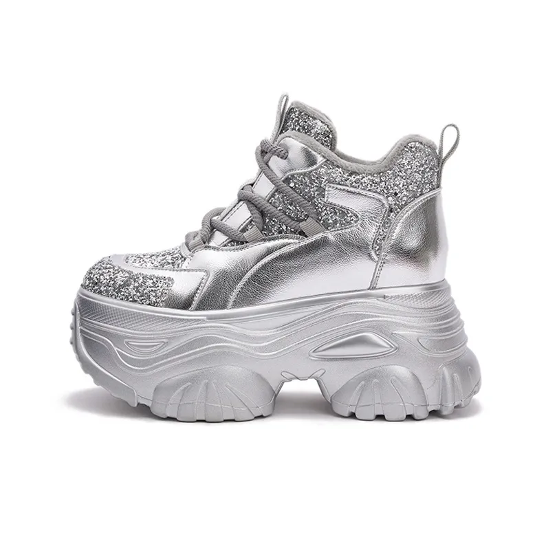 Milan Love Song Lightweight Height Increasing Warm Low-Top Chunky Sneakers Women's-7