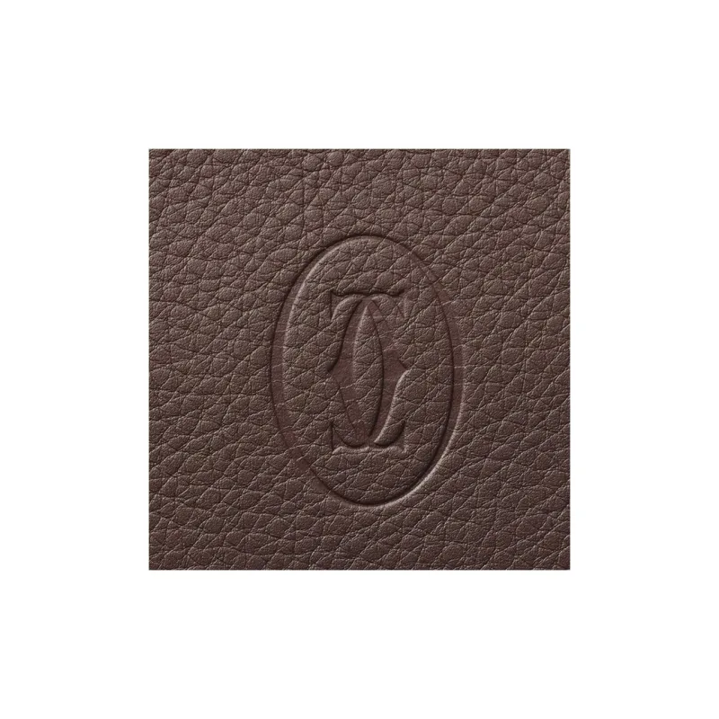 CARTIER Must De Cartier Calfskin Wallet Women's Chocolate-3