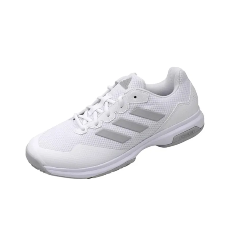 Adidas GameCourt Abrasion Resistant Breathable Low Top Tennis Shoes Unisex White-2