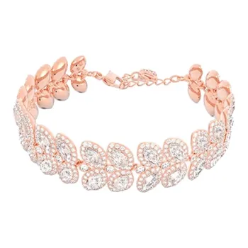 Swarovski Alloy Silver Plated Gold Plated Bracelets Women's Rose Gold