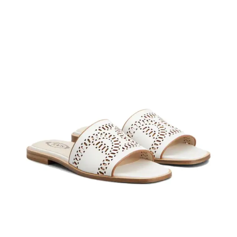 TOD'S Laser Cut Open Toe Sandals Women's-1