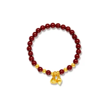 AGOVSKI Reconstructed Cinnabar Jade Bracelets Women's