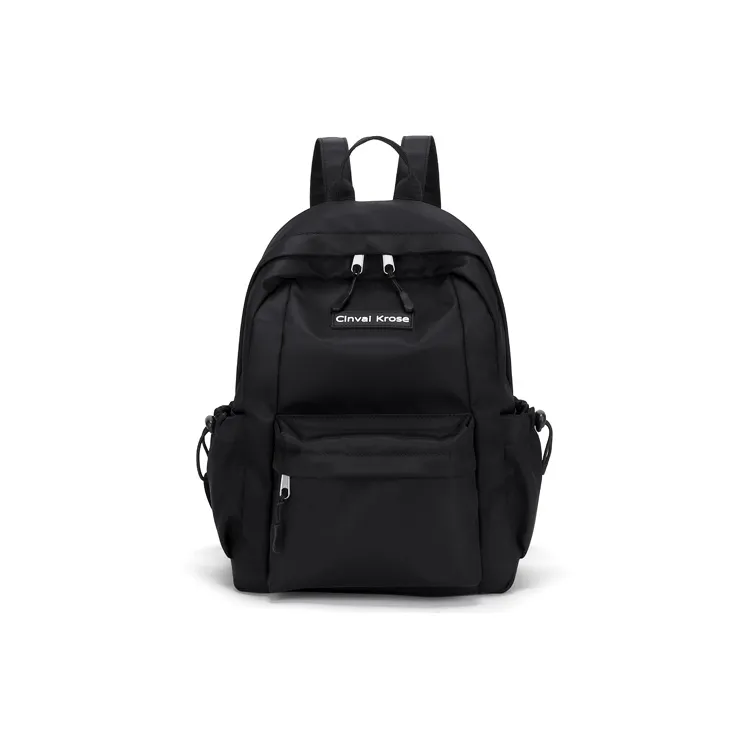 Simvay Clos Fabric Backpack Small Size Women's Ecru/Black-9
