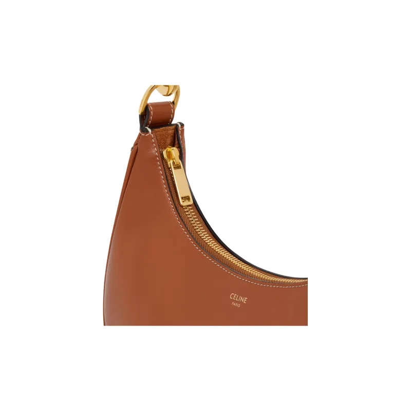 CELINE AVA Smooth Calfskin Shoulder Bag Handbag Shoulder Bag Women's Tawny-3