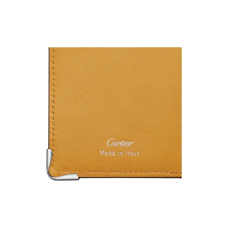 CARTIER Must De Cartier Calfskin Wallet Women's Terracotta-3