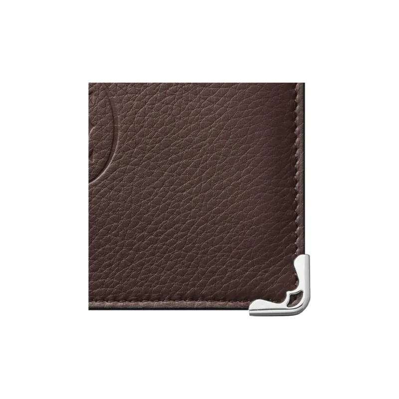 CARTIER Must De Cartier Calfskin Wallet Women's Chocolate-5