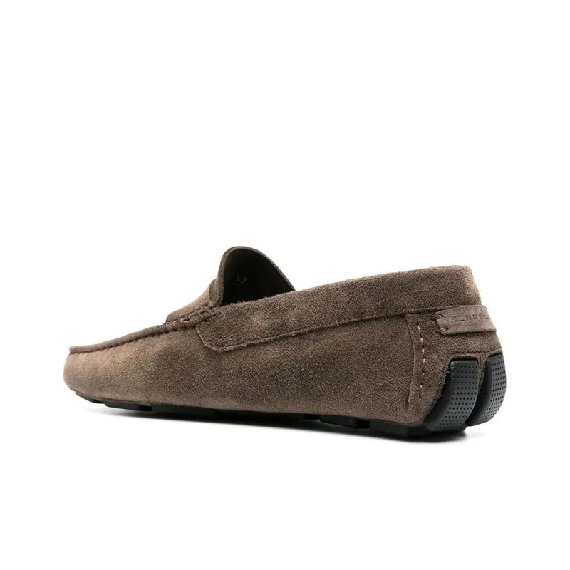 Henderson Baracco Segmented-sole Suede Loafers-3