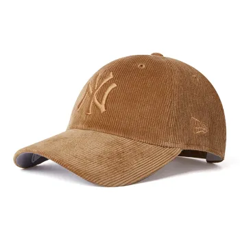 New Era Corduroy Baseball Caps Unisex Light Umber
