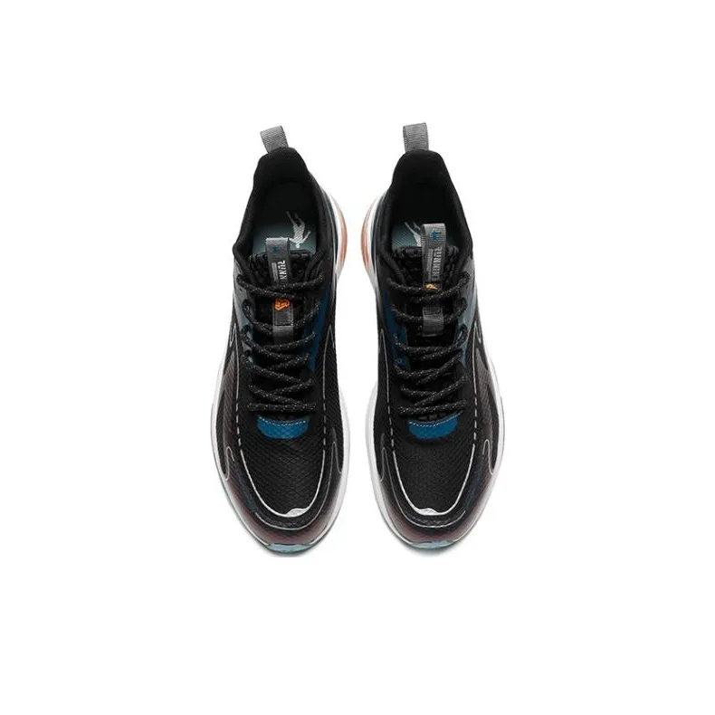 QIAODAN Slip Resistant Breathable Low Top Running Shoes Men's Black-2