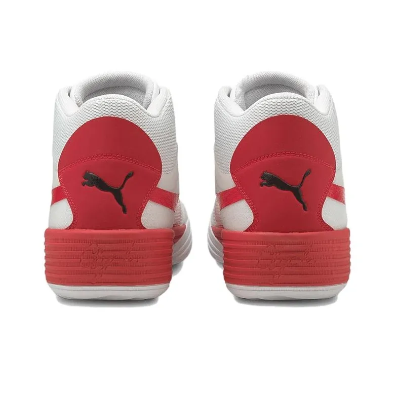 PUMA Clyde All Pro Mid White/Red-3