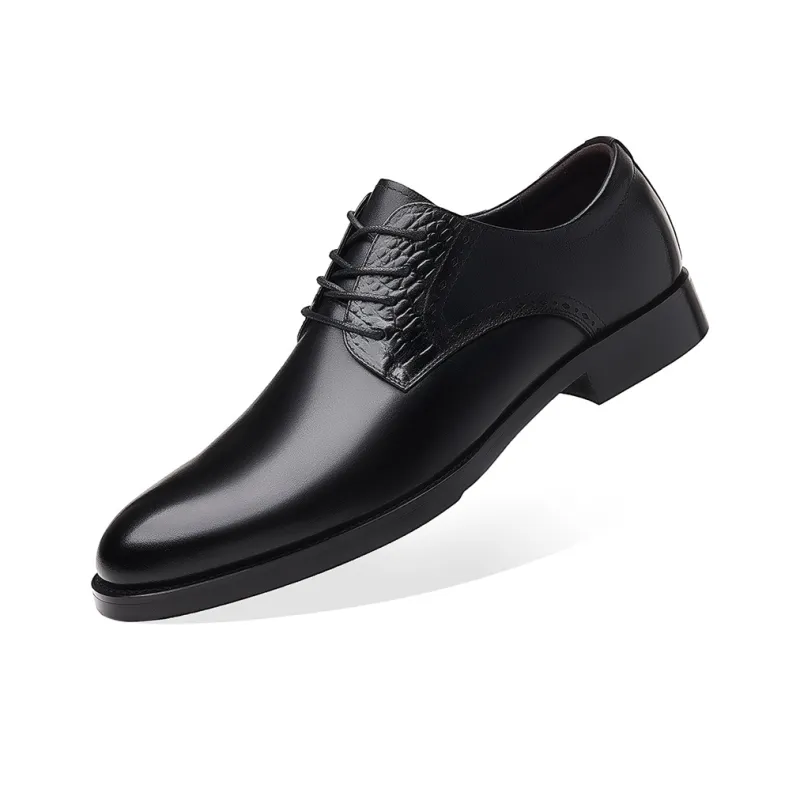 ZUWUDONG Dress Shoes Men Low Top Black/Brown-1