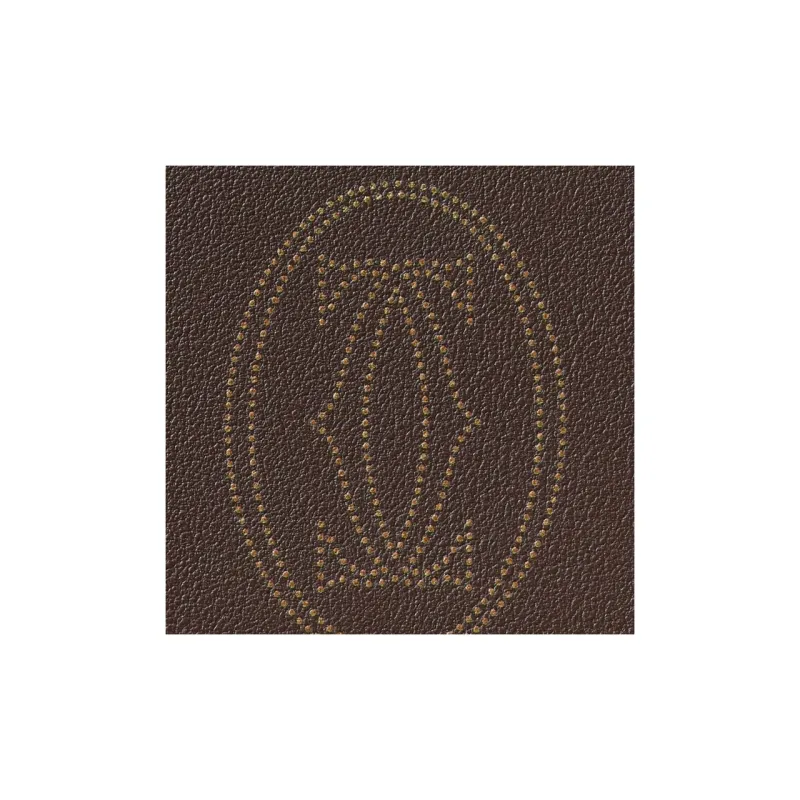 CARTIER Must De Cartier Calfskin Wallet Women's Chocolate-5