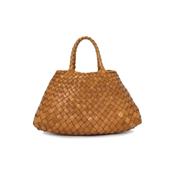 Dragon Diffusion Cow Leather Tote Bag, Shopping Bag, Shoulder Bag, Handbag Regular Women's Tawny