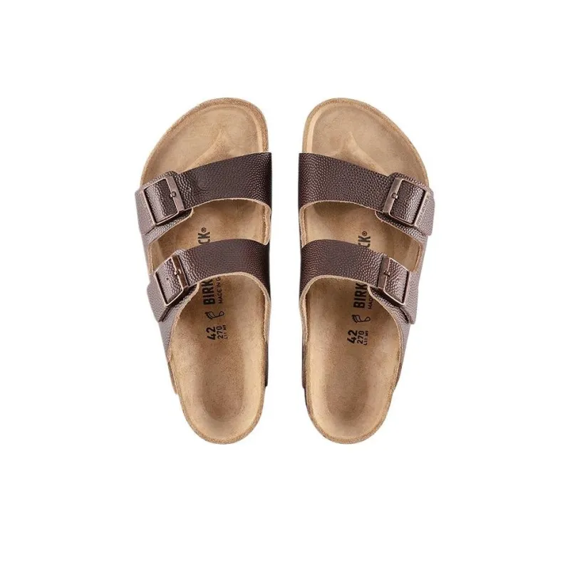Birkenstock Arizona Natural Horween Sandals 'Brown'-4