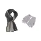 Gray Scarf+Gray Glove