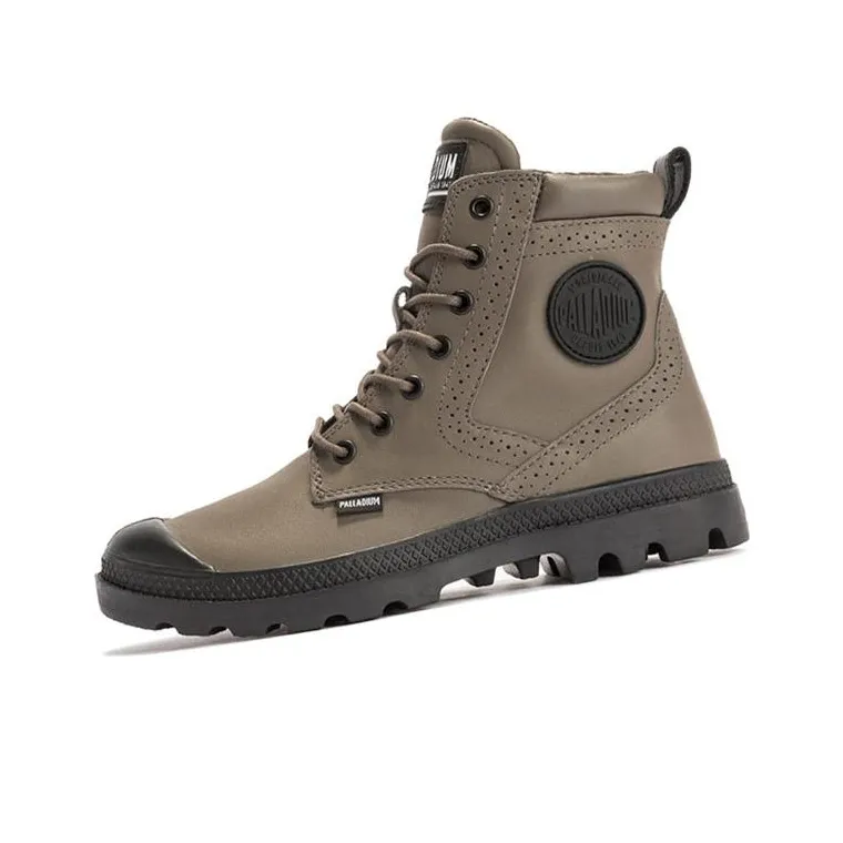 Palladium Pampa London Lth Martin Boot Women's Dark Umber-1