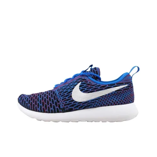 Nike Roshe One Flyknit Photo Blue/White-University Red-Black Women's