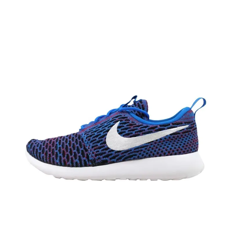 Nike Roshe One Flyknit Photo Blue/White University Red Black Women's-0