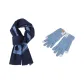 Blue Scarf+Lake Blue Glove