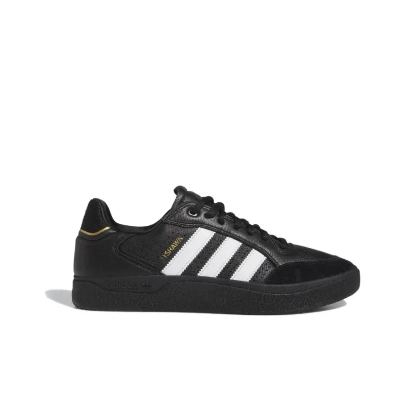 Adidas Tyshawn Low Core Black Cloud White Gold Metallic-1