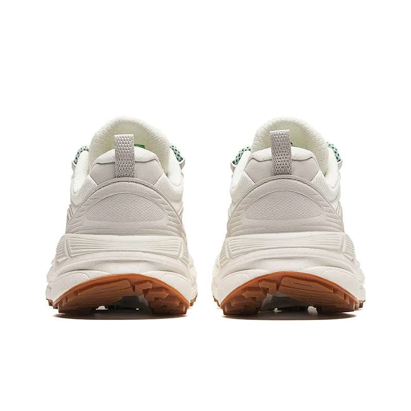 Anta Outing Cushioning Wear Resistant Low Top Casual Shoes Women's White Gray-3