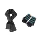 Dark Gray Scarf+Black Green Glove