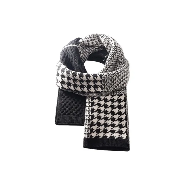 EQUIPMENTELEGANT Houndstooth Scarf Unisex-0