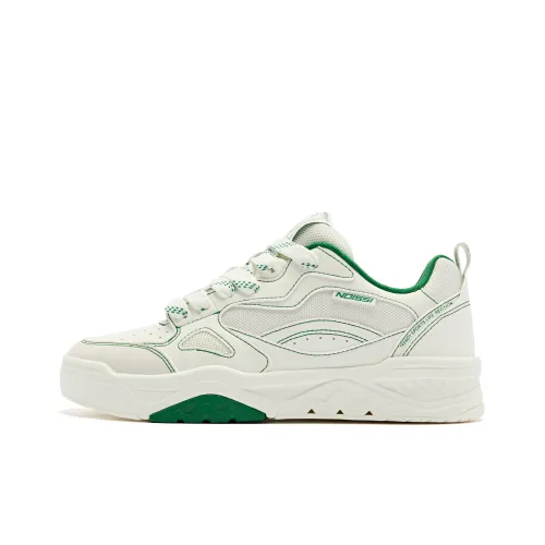 QIAODAN Sea Salt 1.0 Skateboard Shoes Women's Low-Top White/Green