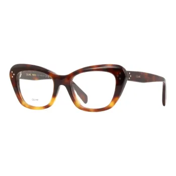 CELINE Acetate Irregular Shape Eyeglass Frames Women's Tortoiseshell