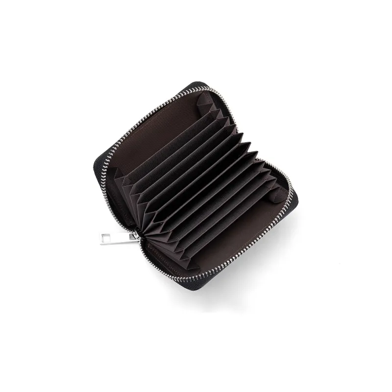 AUGTARLION Genuine Leather Coin Purses Card Holders Regular Unisex Black-4