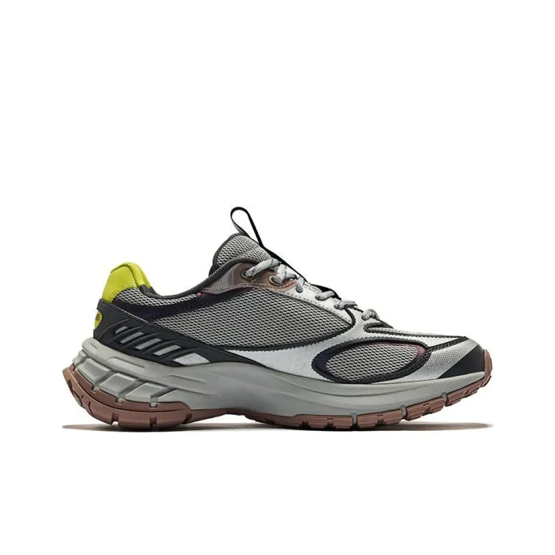 Erke Goose Feather Cushioning Wear Resistant Low Top Casual Shoes Men's Black Gray-1