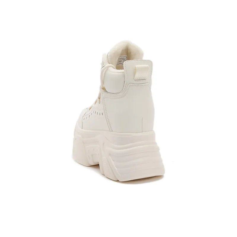 Milan Love Song Lightweight Height Increasing Warm Low-Top Chunky Sneakers Women's-3