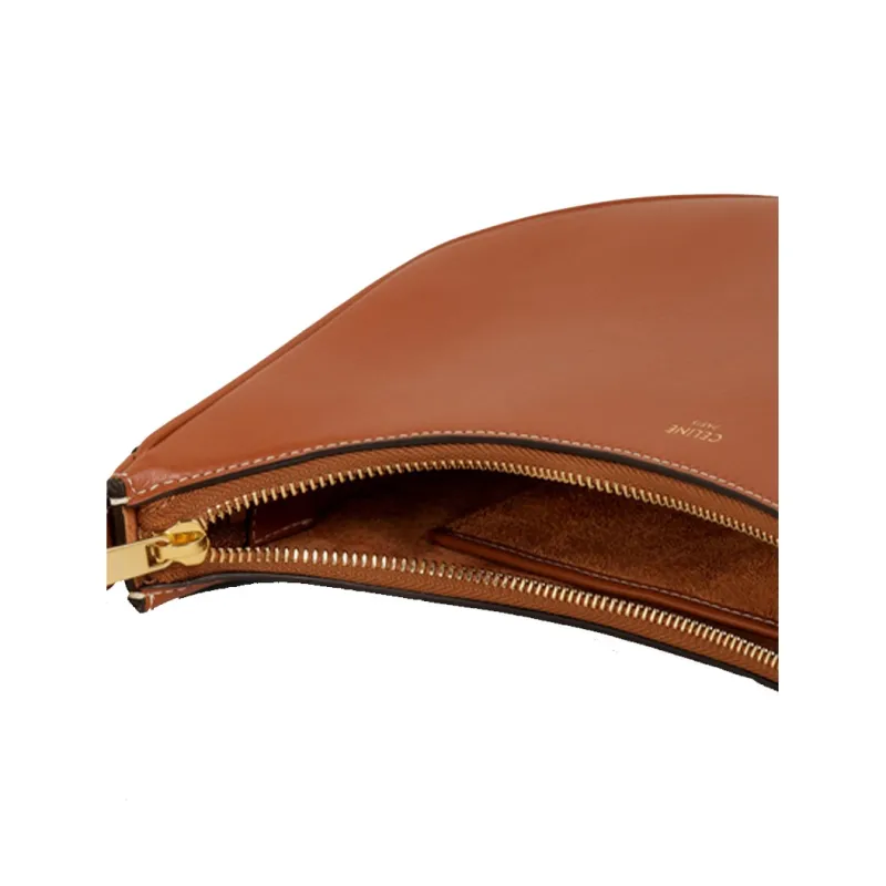 CELINE AVA Smooth Calfskin Shoulder Bag Handbag Shoulder Bag Women's Tawny-4