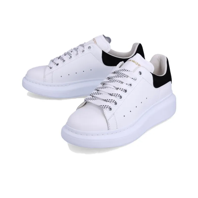 Alexander McQueen Oversized Sneaker 'White Black Suede' Women's-2