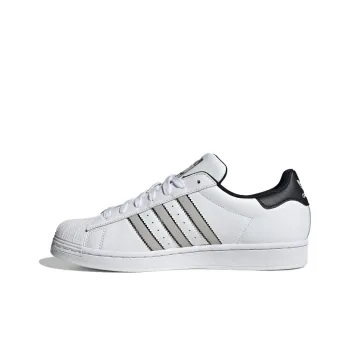 Adidas Originals Superstar Cushioning Wear-Resistant Low-Top Skateboard Shoes Unisex White Black