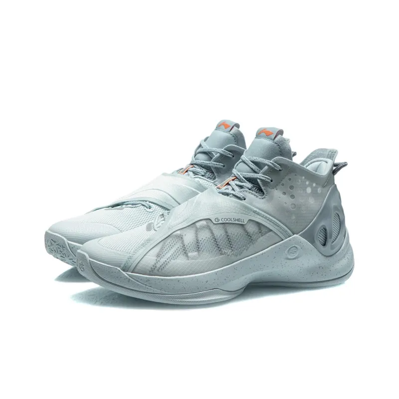 LINING Cicada Wing Basketball Shoes Men Mid Top Celestial Blue-2