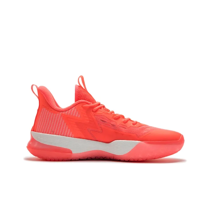 361° BIG3 4.0 PRO Basketball Shoes Men Low Top Fluorescent Begonia Pink/Dune White-1