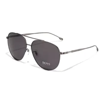 ZEISS Titanium Aviator Sunglasses Unisex Gray