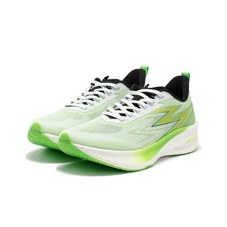 361° Fly Burn 1.5 Cushioning Anti-Slip And Wear-Resistant Breathable Coverage Low-Top Running Shoes Unisex White Green-2