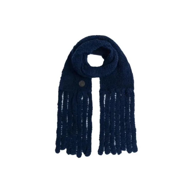 Lanvin Knit Scarves Unisex White Blue Brown-3