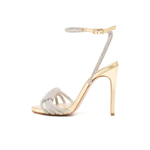 Schutz Strap Sandals Women's Gold/Silver