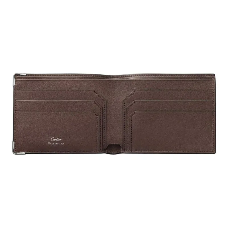 CARTIER Must De Cartier Calfskin Wallet Women's Chocolate-2